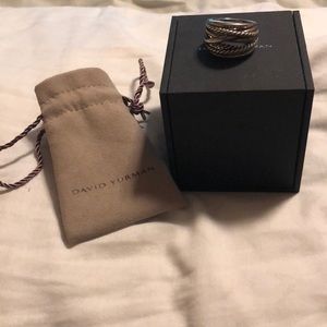 Authentic David Yurman Wide Crossover Ring